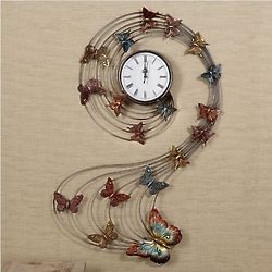 Butterfly Swirl Clock