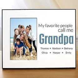 Personalized Favorite Grandpa Printed Picture Frame