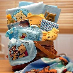New Baby's Winnie the Pooh Gift Basket