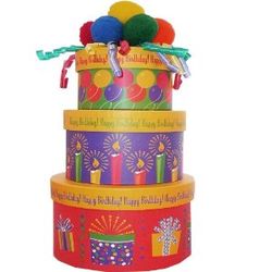 Happy Birthday to You! Snacks and Treats Gift Tower