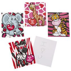 Valentine's Heart Animal Notepads