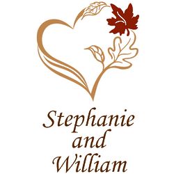 Fall Wedding Personalized Floor Cling