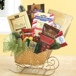 Holiday Sleigh Ride Chocolate Gift Basket