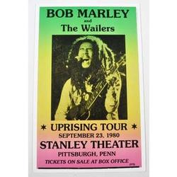 Bob Marley Stanley Theatre Retro Concert Poster