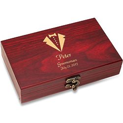 Personalized Tuxedo Theme Box with Cards & Dice Set