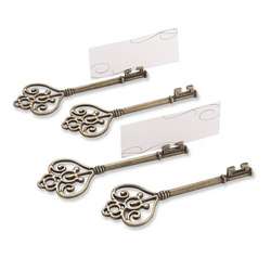 Key to My Heart Victorian Key Place Card Holders