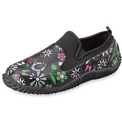 Women's Slip-On Rubber and Neoprene Floral Garden Shoes