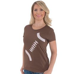 Women's Football Print T-Shirt