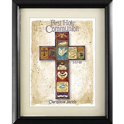 Personalized Communion or Confirmation Cross Print