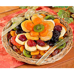 Dried Fruit Flower Gift Basket