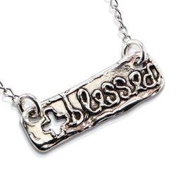 Silver Plated Blessed Necklace