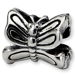 European Style Sterling Silver Butterfly Bead
