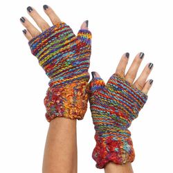 Recycled Silk Knit Handwarmers