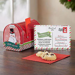 Personalized Season's Greeting Card and Cookies