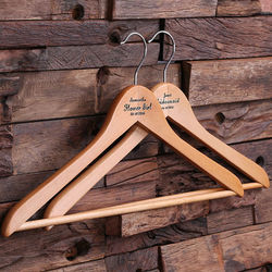 Personalized Engraved Wooden Hanger