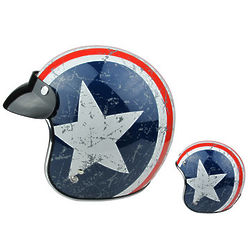 Captain America Motorcycle Helmet