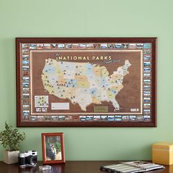 Personalized National Parks Destination Wall Map