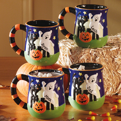 Personalized Halloween Mug Set