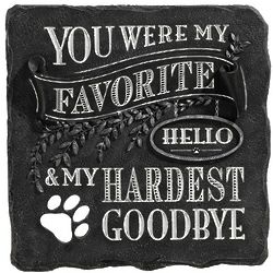 Memorial Stone for Pets My Hardest Goodbye