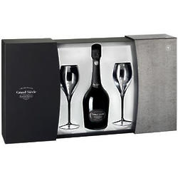 Laurent-Perrier Grand Siecle Champagne Coffret with 2 Flutes