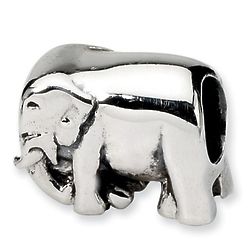 Elephant Bead in Sterling Silver