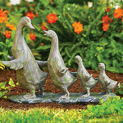 Duck Parade Garden Statues