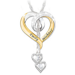 Forever in Love Personalized Diamond Pendant