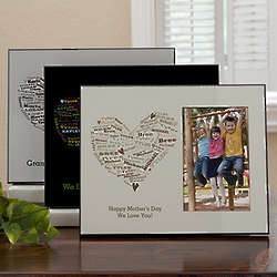 Her Heart of Love Personalized Photo Frame