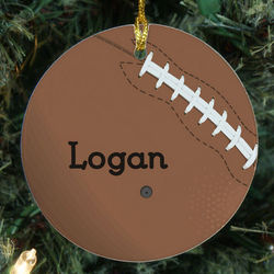 Football Personalized Ceramic Ornament