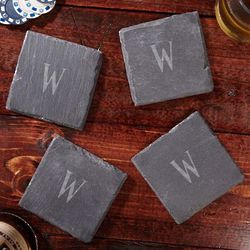 Franklin Personalized Initial Slate Coasters