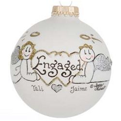 Engagement Personalized Christmas Ornament