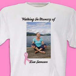 Breast Cancer Support Photo T-Shirt