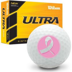 Breast Cancer Ribbon Circle Ultra Ultimate Distance Golf