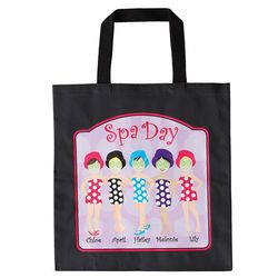 Personalized Spa Day Icon Tote Bag