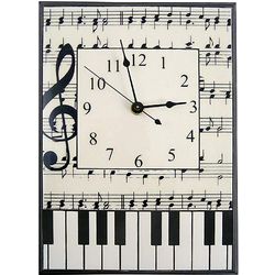 Musical Symbols Ceramic Wall Clock