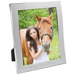 8" x 10" Personalized Brushed Silver Metal Picture Frame