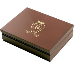 Personalized Royal Rosewood Box with Two Decks of Bridge Cards