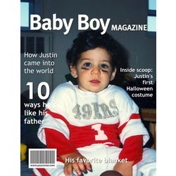 Baby Boy Magazine Cover Print
