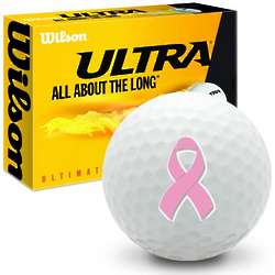 Breast Cancer Ribbon Ultra Ultimate Distance Golf Balls