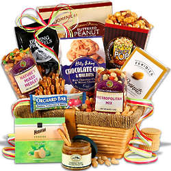 Buttered Peanut Crunch and Cookies Gourmet Basket