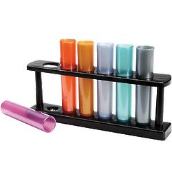 Frosted Metallic Test Tube Shot Glass Set