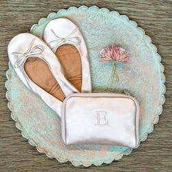 Ballet Flats with Personalized Carrying Case