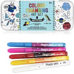 Heat Sensitive Colour Changing Stickers Art Set with Magic Pens