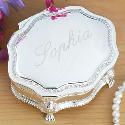 Personalized Engraved Princess Jewelry Box