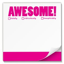 Awesome! Praise Pad Sticky Notes