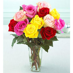 Mixed Color Roses Bouquet