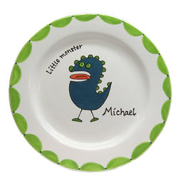 Personalized Little Monster Plate