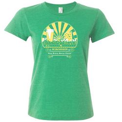 Lady's Wisconsin Beer and Cheese T-Shirt