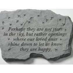 'Perhaps The Stars' Remembrance Garden Stone