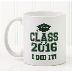 Personalized Cheers to the Graduate Coffee Mug